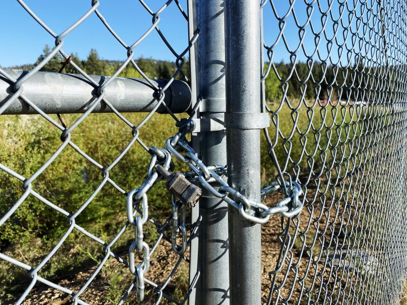Chain Link Fence Gate Repair detail